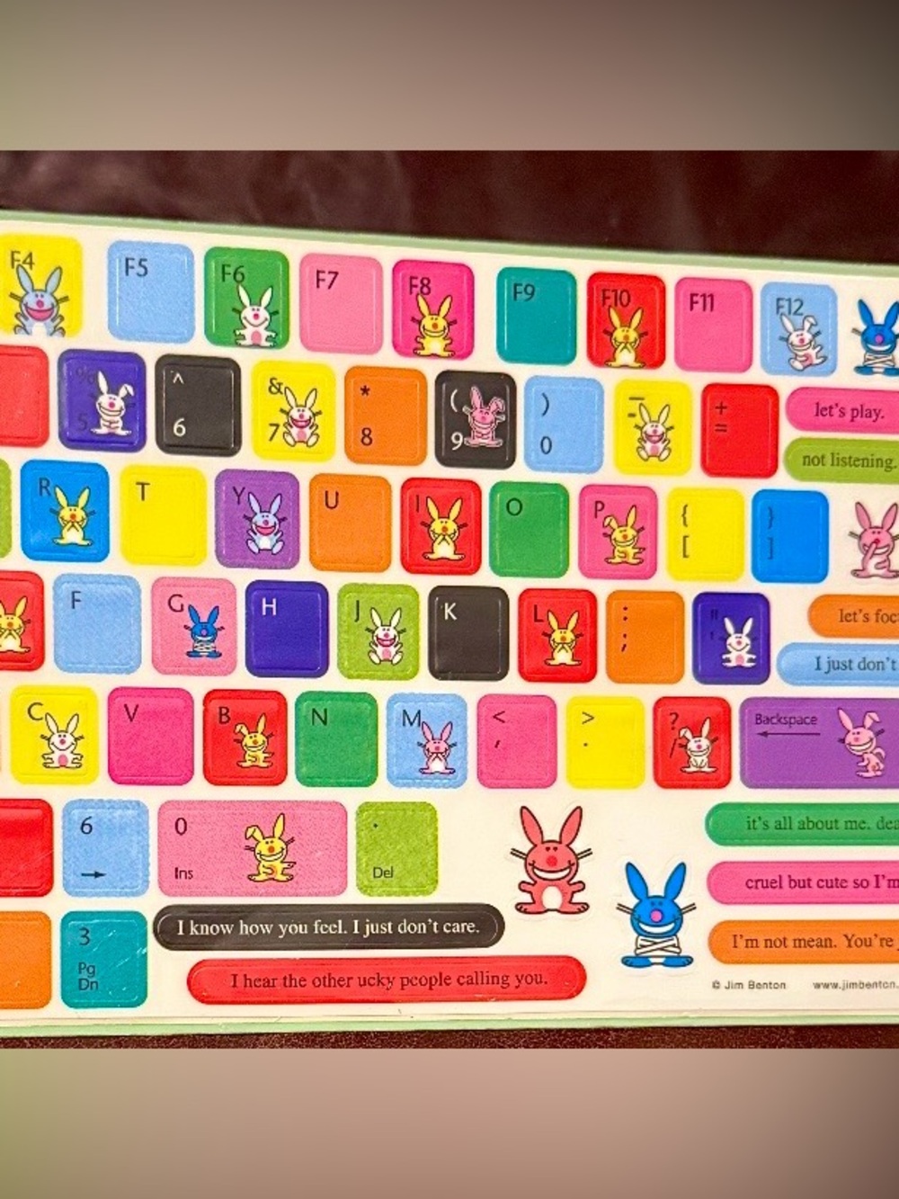 happy bunny - Keycap Stickers